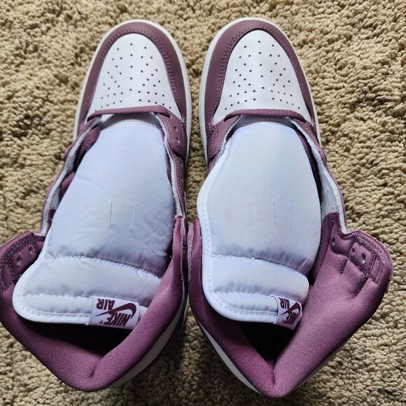 Air Jordan 1 Retro OG High Mauve Brand New Sz 9.5 - Picture 5 of 10
